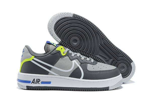 Women's Air Force 1 Low Top Gray Shoes 036
